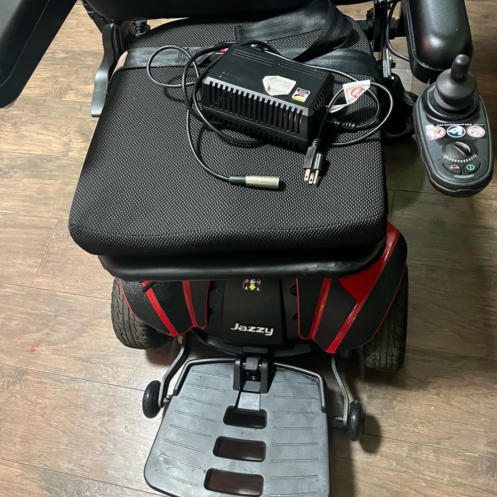 Jazzy Mobility Power Wheelchair - Red/Black